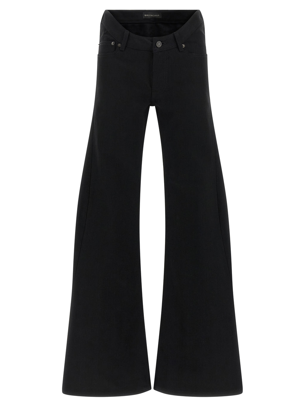 Cotton Denim Flared Jeans