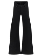 Cotton Denim Flared Jeans