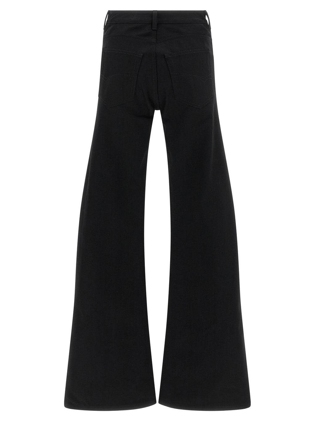 Cotton Denim Flared Jeans
