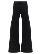 Cotton Denim Flared Jeans