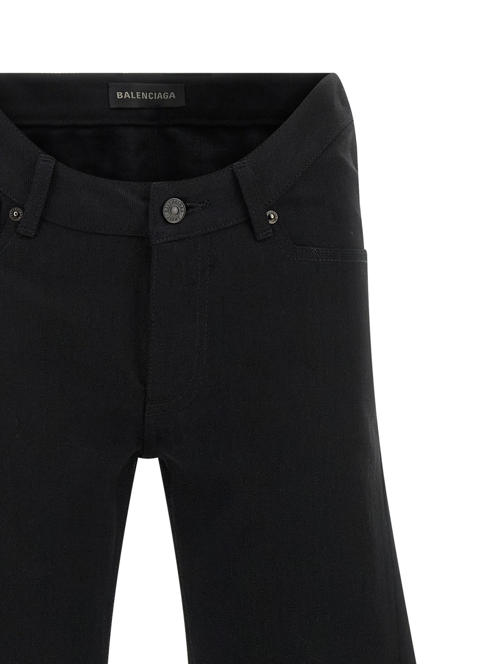 Cotton Denim Flared Jeans