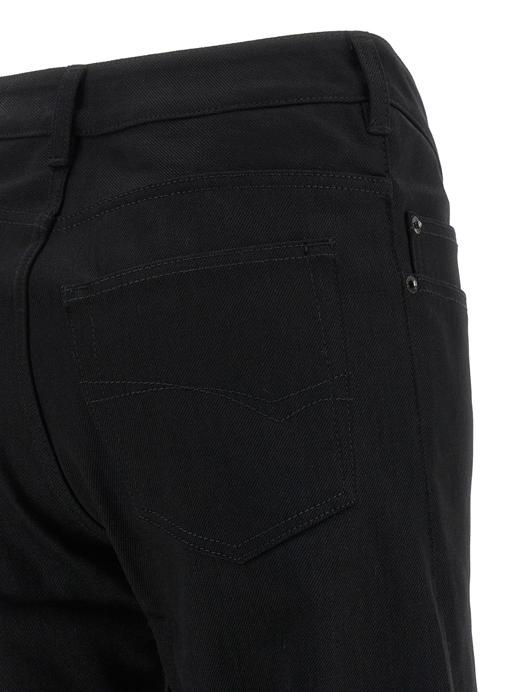 Cotton Denim Flared Jeans