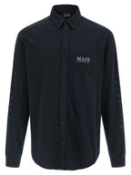 Black Cotton Jersey Blouse