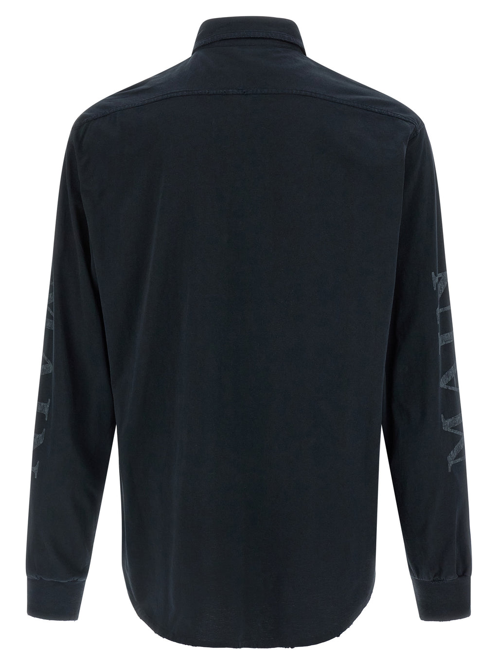 Black Cotton Jersey Blouse