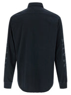 Black Cotton Jersey Blouse