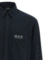 Black Cotton Jersey Blouse