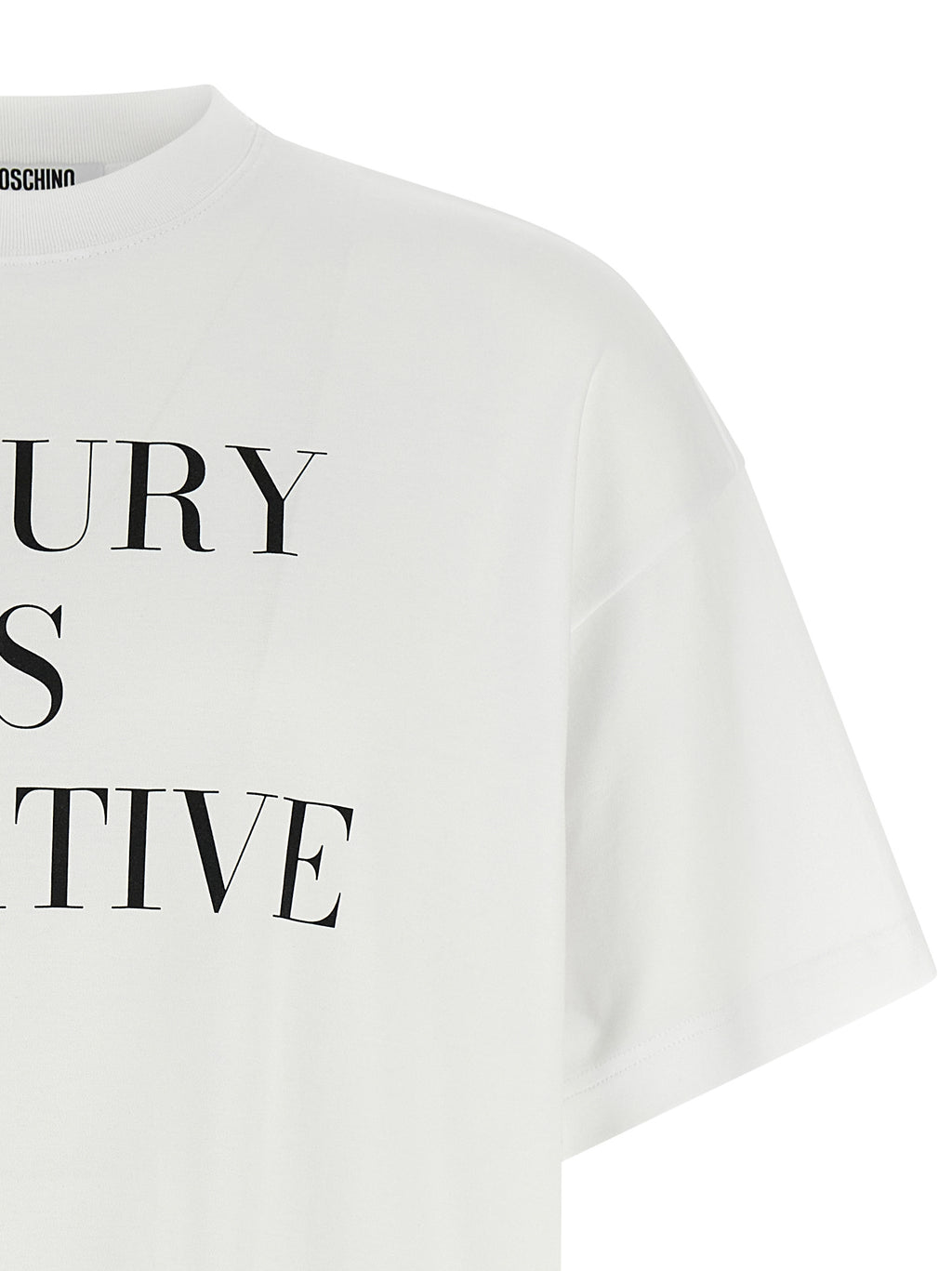 White Cotton Interlock T-Shirt