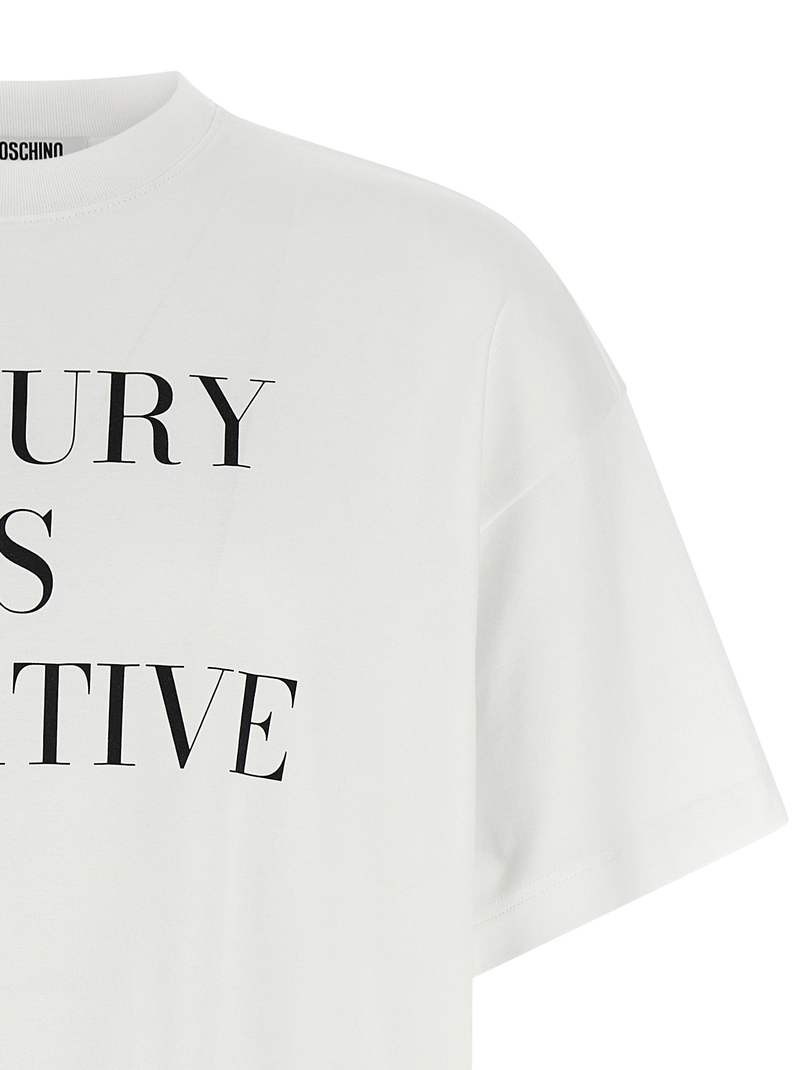 White Cotton Interlock T-Shirt