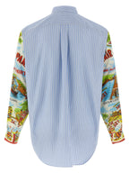 Striped Cotton Poplin Blouse