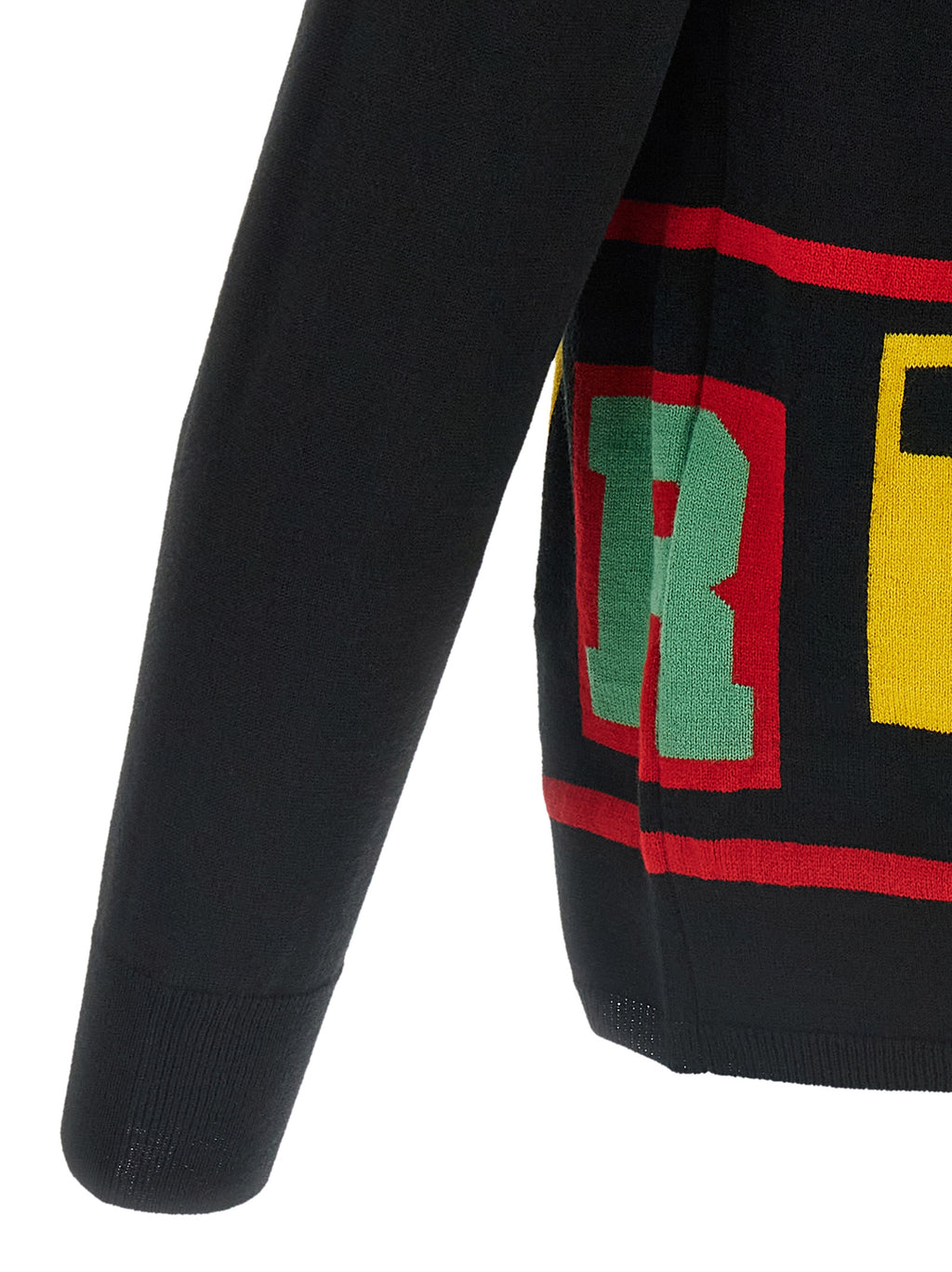 Acetate Intarsia Cardigan