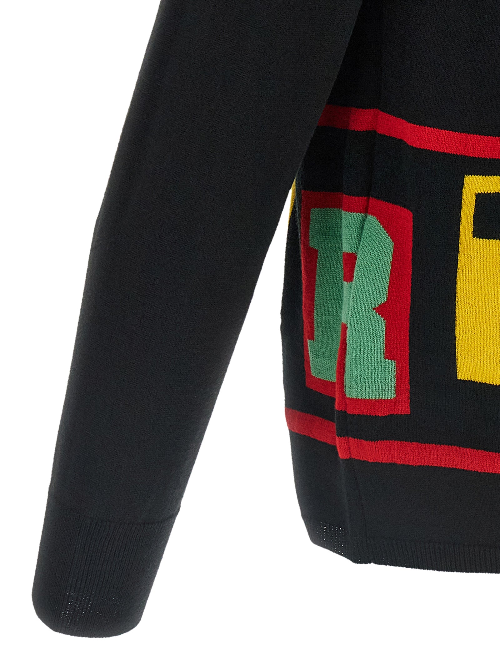 Acetate Intarsia Cardigan