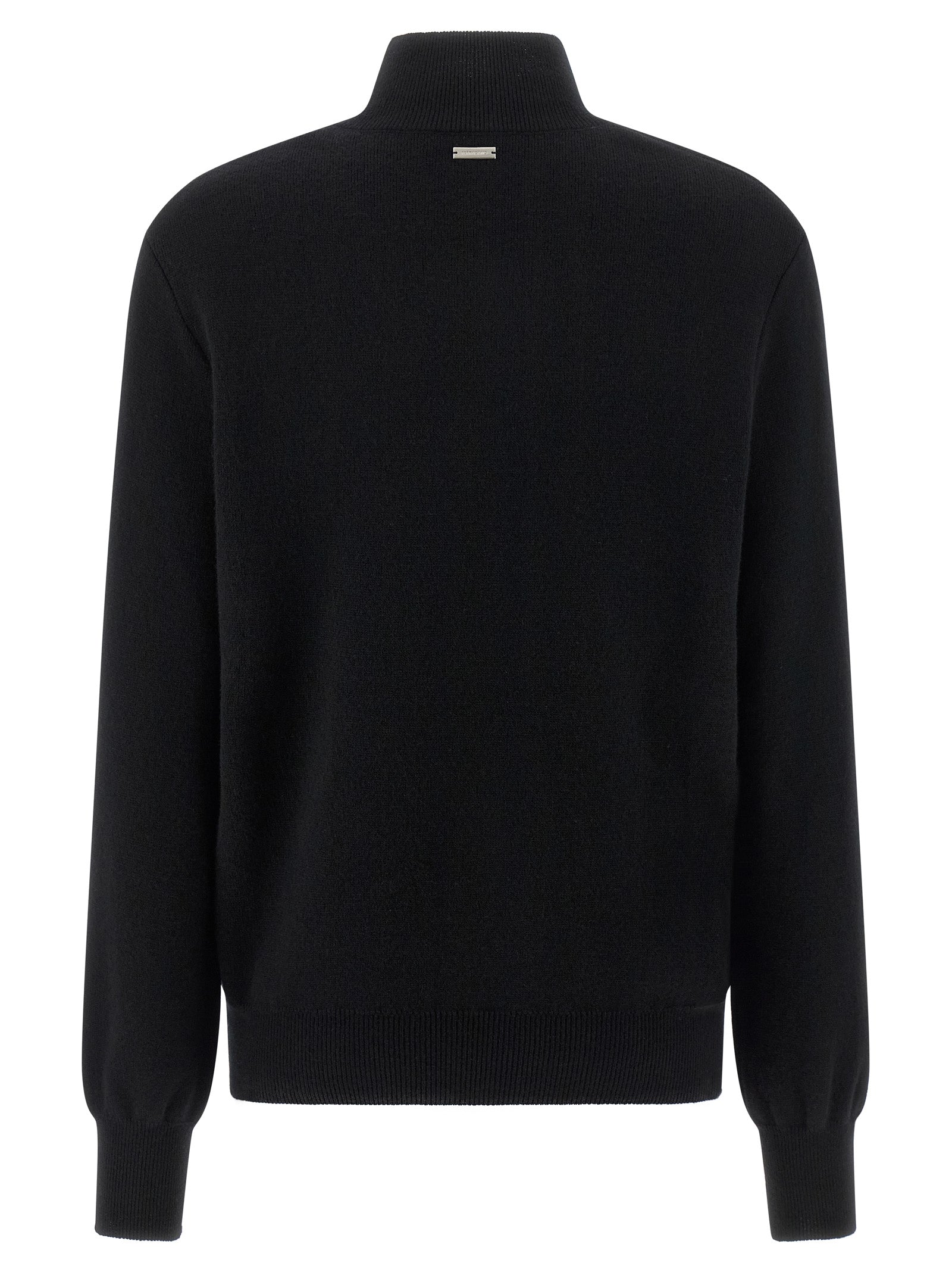 Black Wool & Cashmere Cardigan