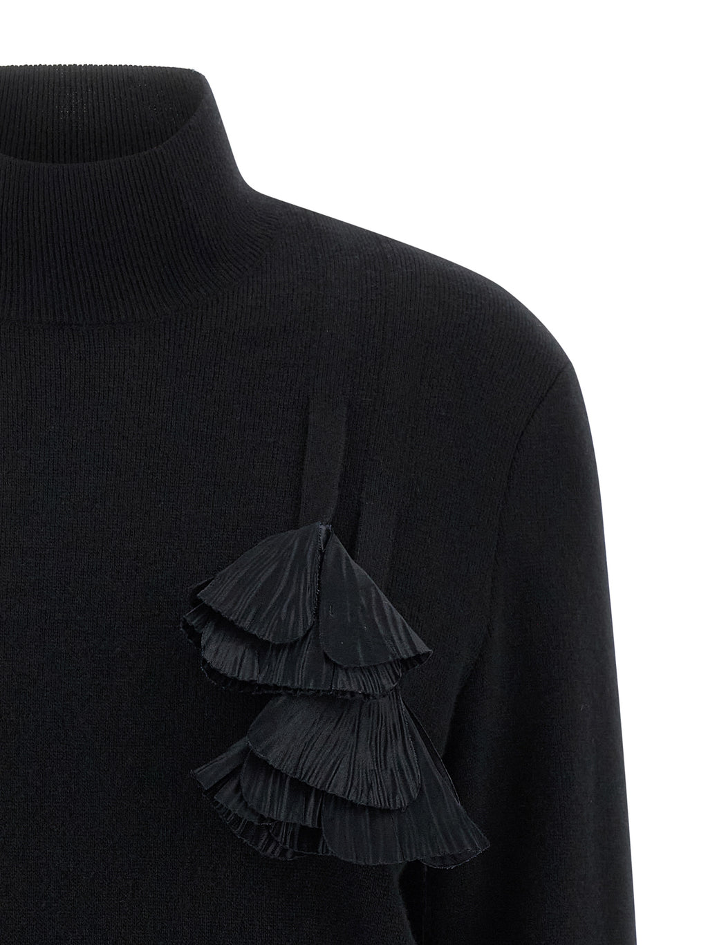 Black Wool & Cashmere Cardigan