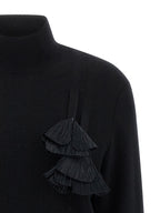 Black Wool & Cashmere Cardigan