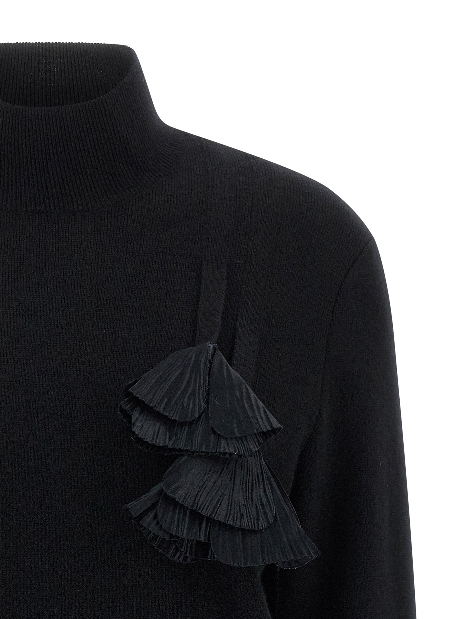Black Wool & Cashmere Cardigan