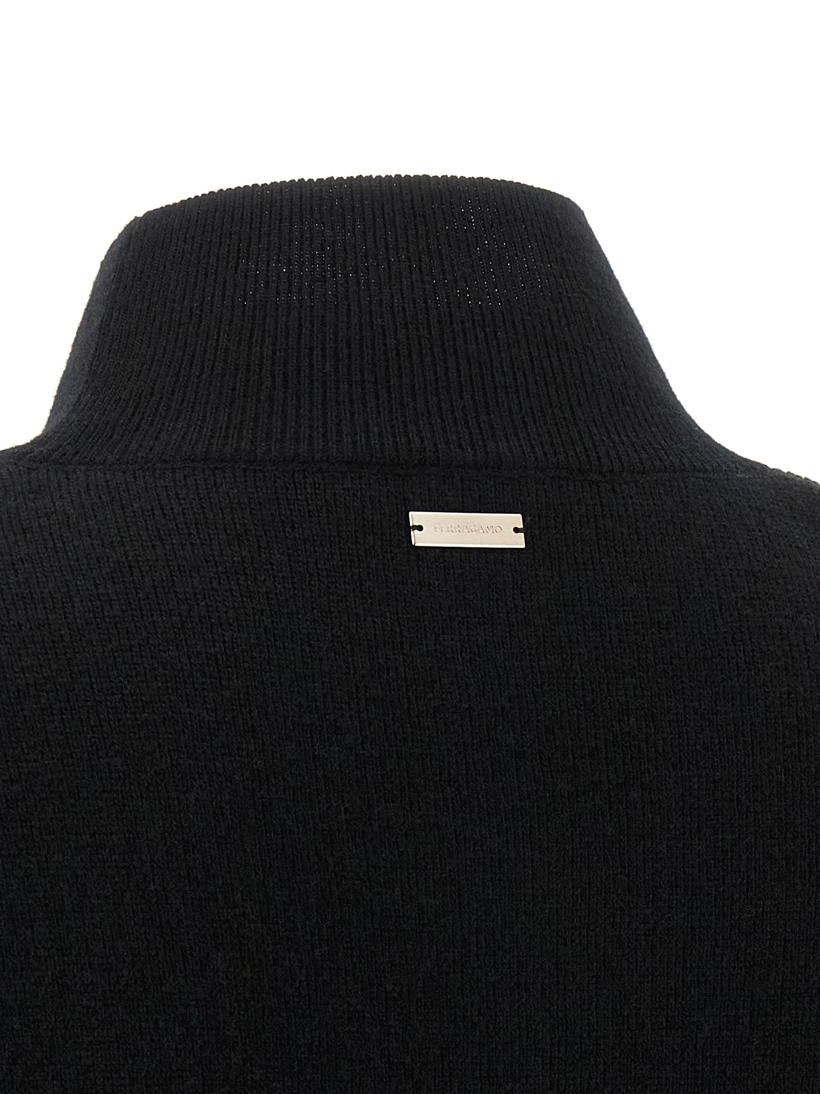 Black Wool & Cashmere Cardigan