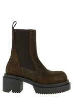Brown Cow Fur Beatle Bogun Chelsea Boots