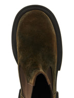 Brown Cow Fur Beatle Bogun Chelsea Boots