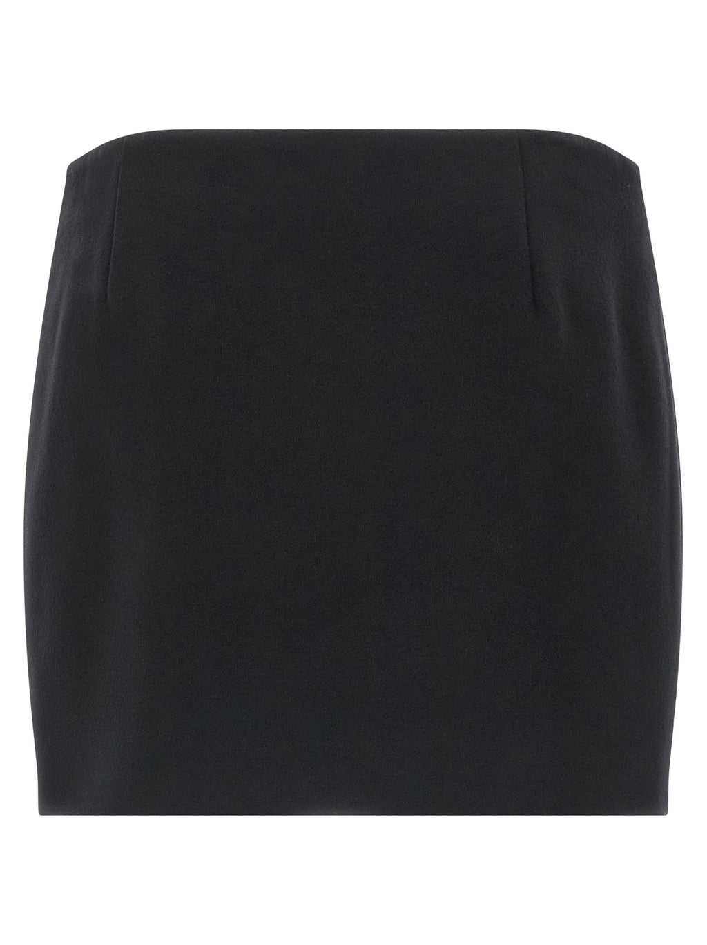 Black Virgin Wool Long Skirt