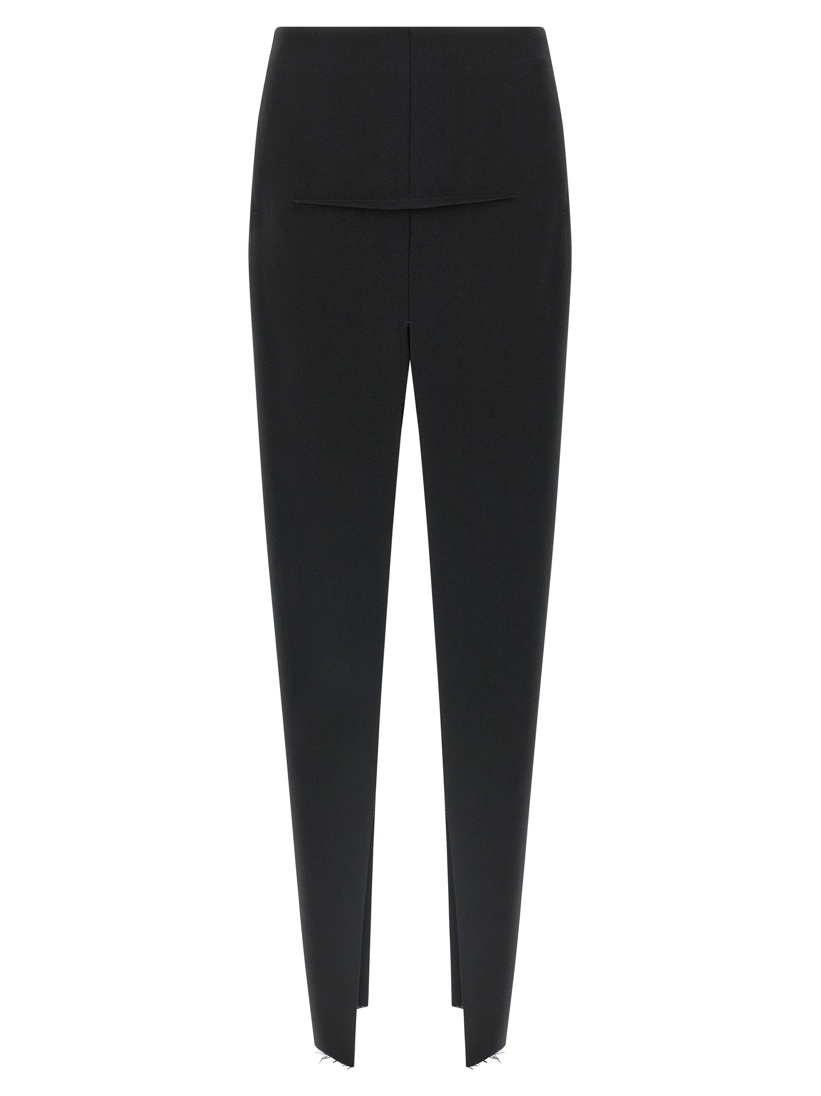 Sliced Virgin Wool Mini Skirt