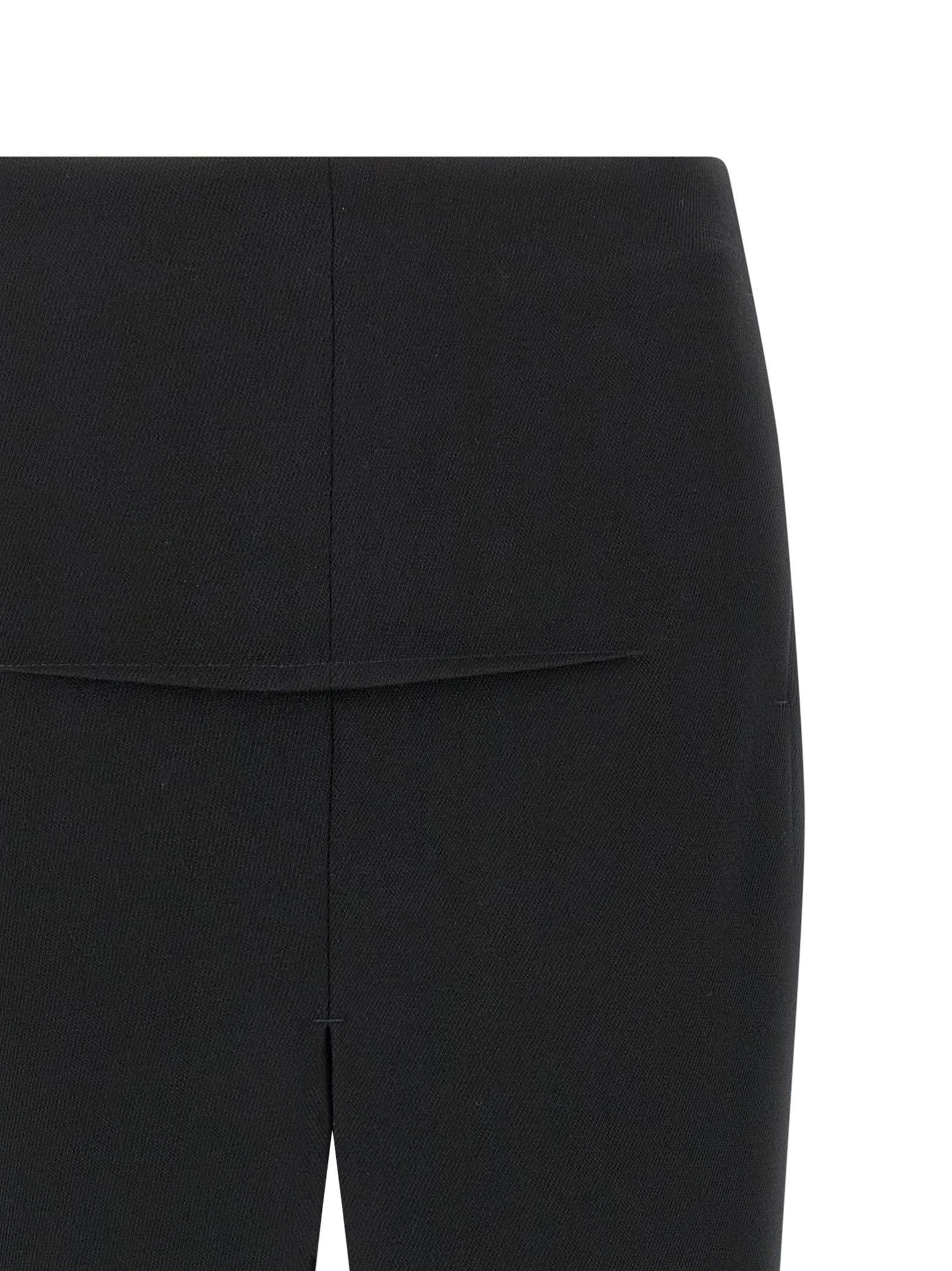 Sliced Virgin Wool Mini Skirt