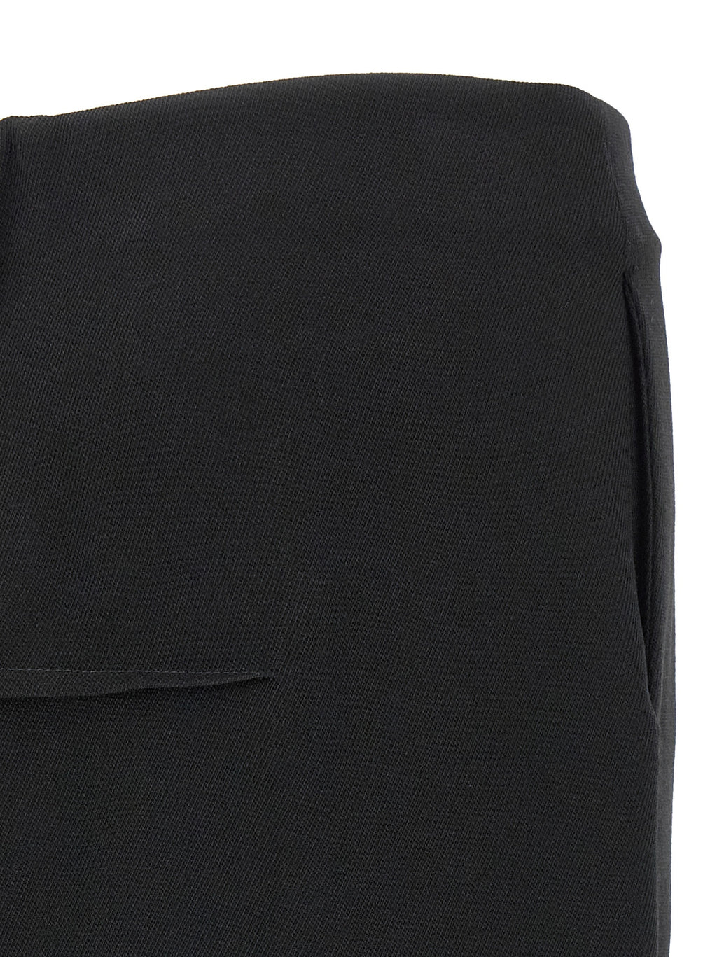 Sliced Virgin Wool Mini Skirt