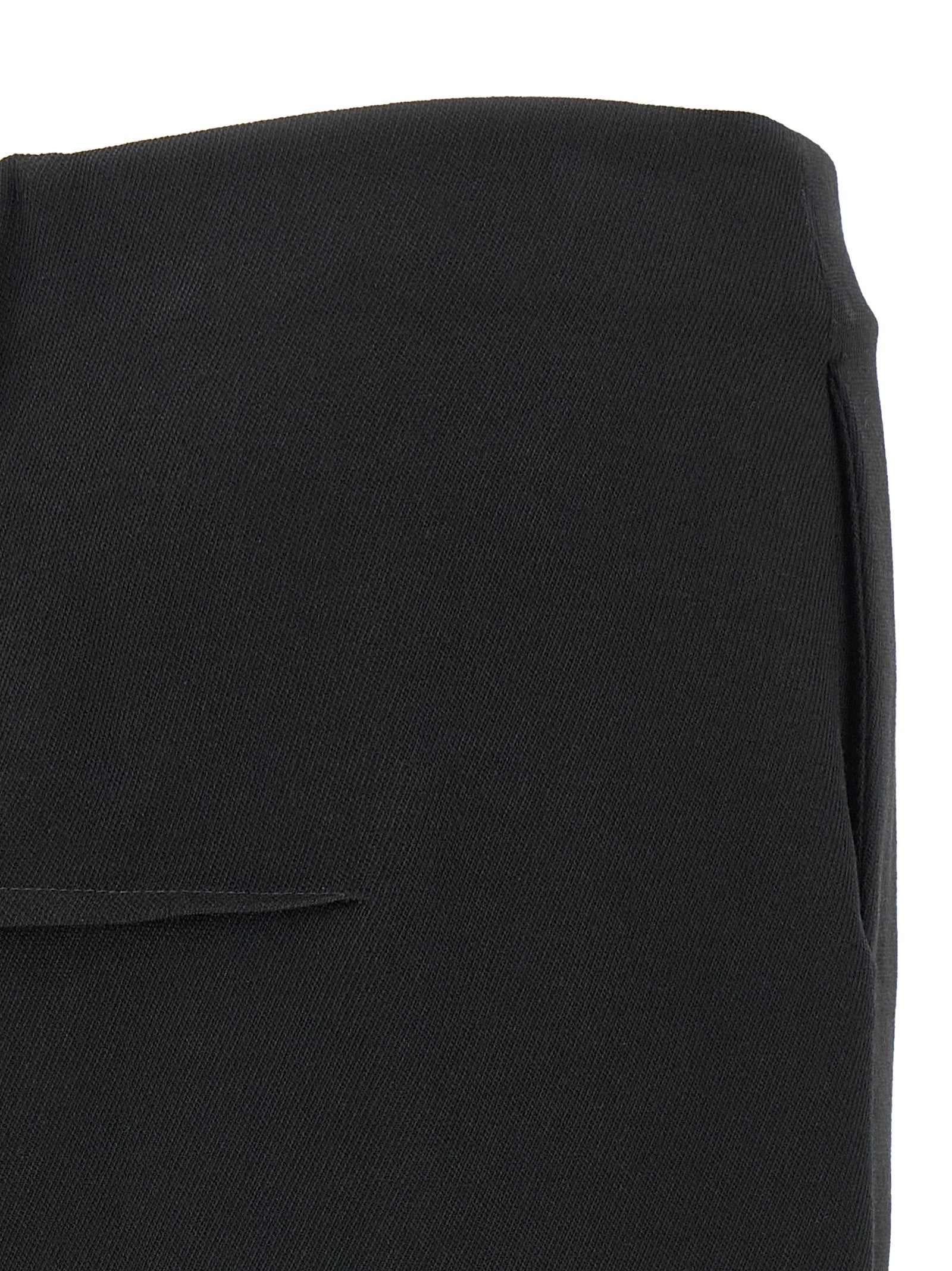 Sliced Virgin Wool Mini Skirt