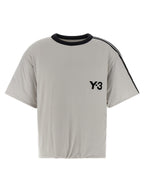 Gray Lyocell‑Elastane Crew Tee