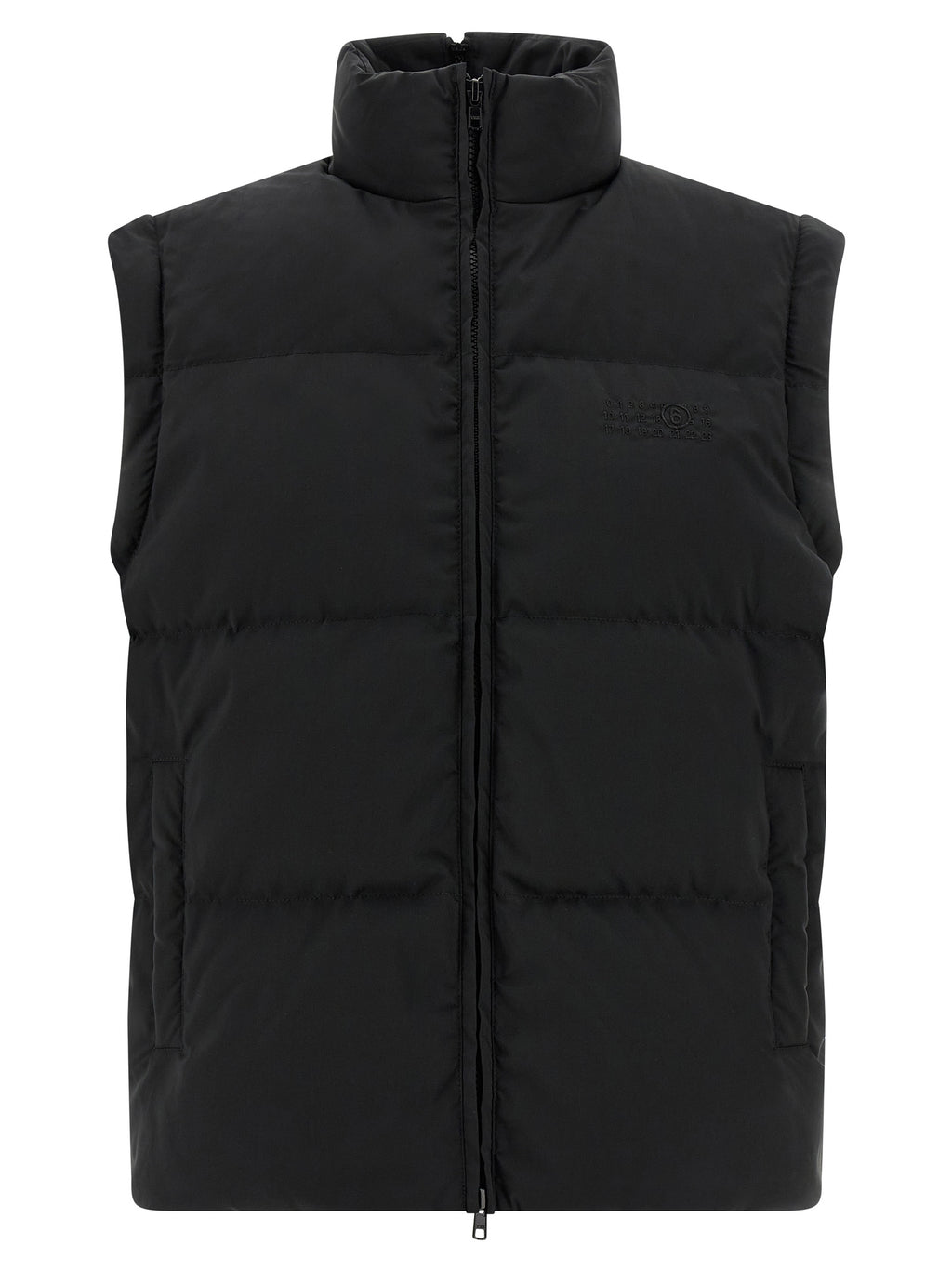 Black Quilted Goose Feather Down Jacket