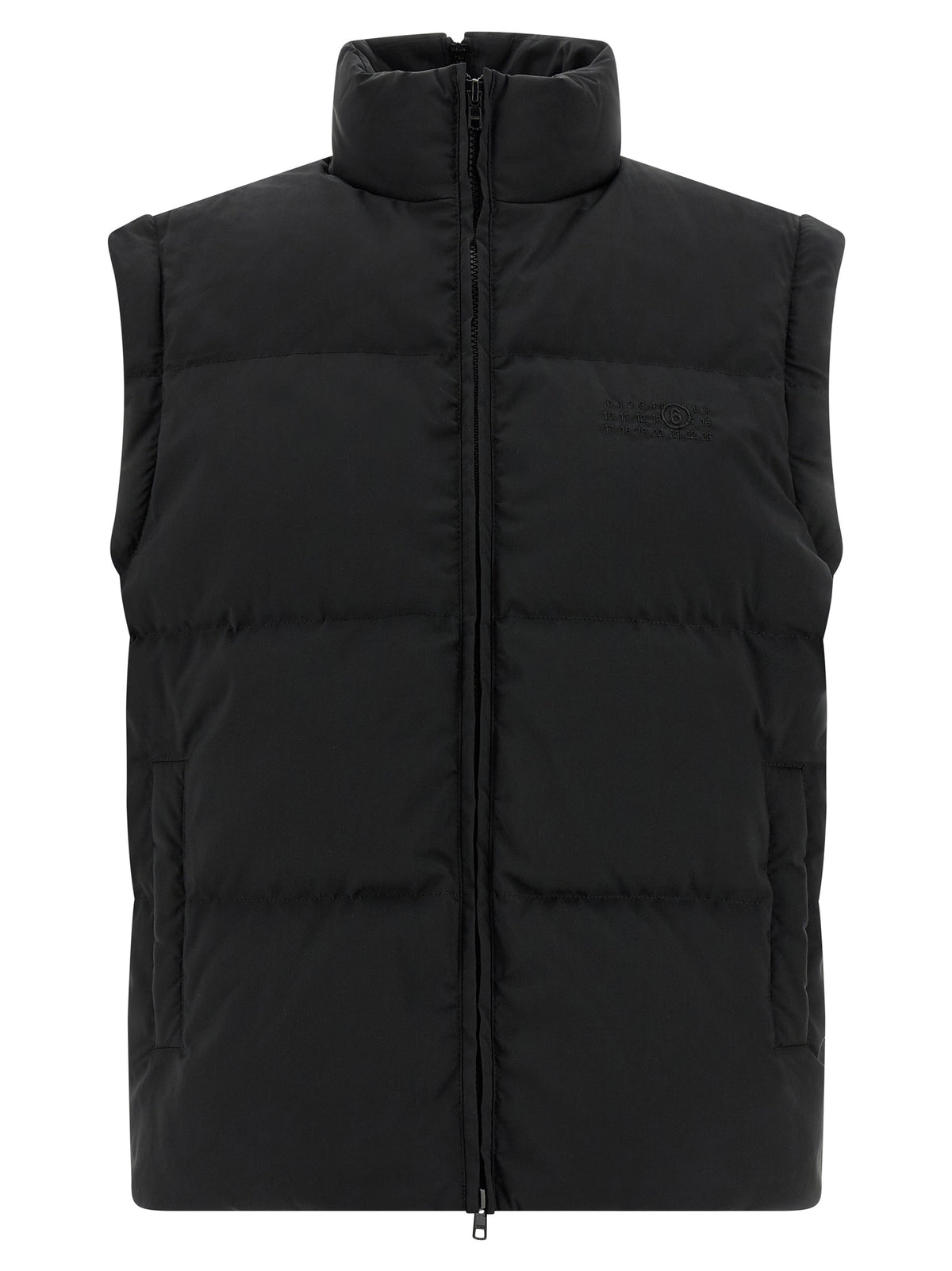 Black Quilted Goose Feather Down Jacket