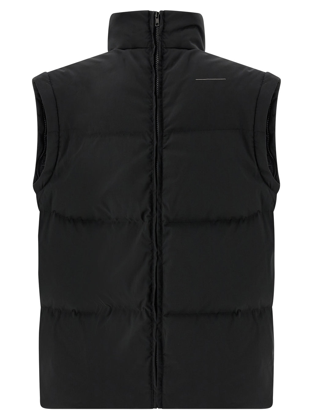Black Quilted Goose Feather Down Jacket