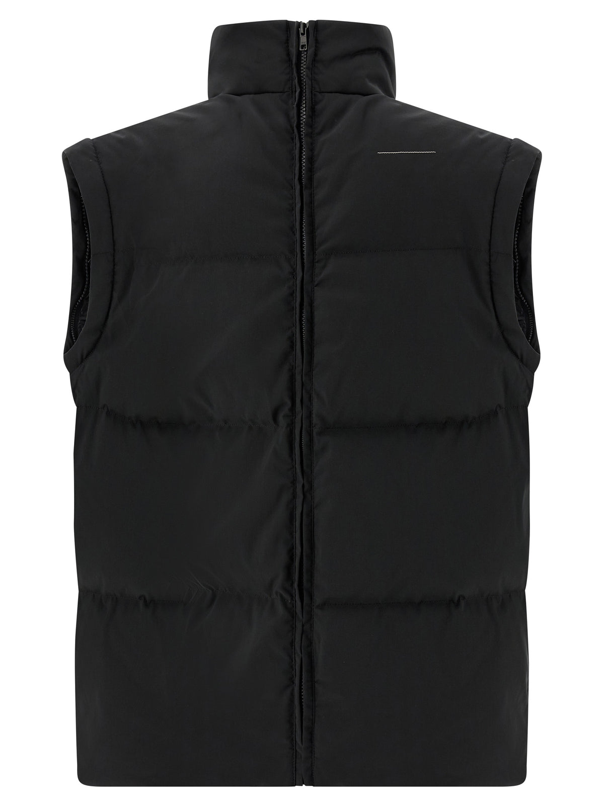 Black Quilted Goose Feather Down Jacket