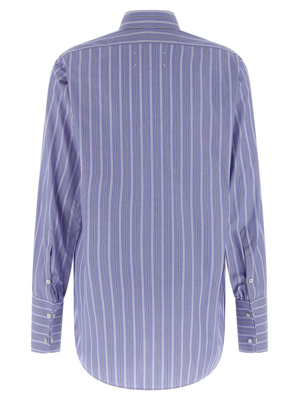 Light Blue Striped Cotton Blouse