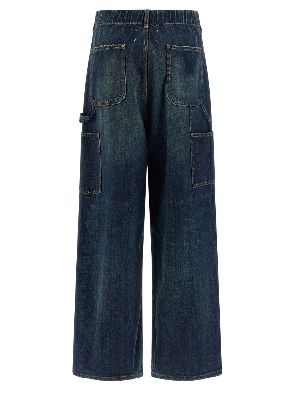 Blue Cotton Relaxed Fit Jeans