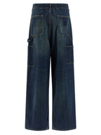 Blue Cotton Relaxed Fit Jeans