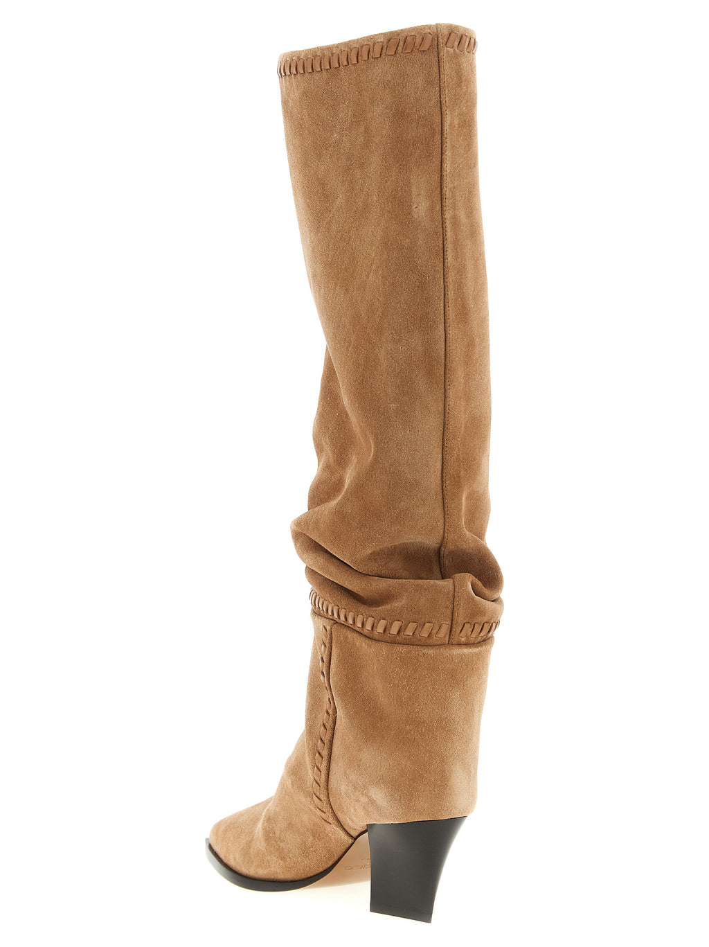 Hart Beige Suede Over The Knee Boots