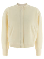 Pelago White Virgin Wool Cardigan