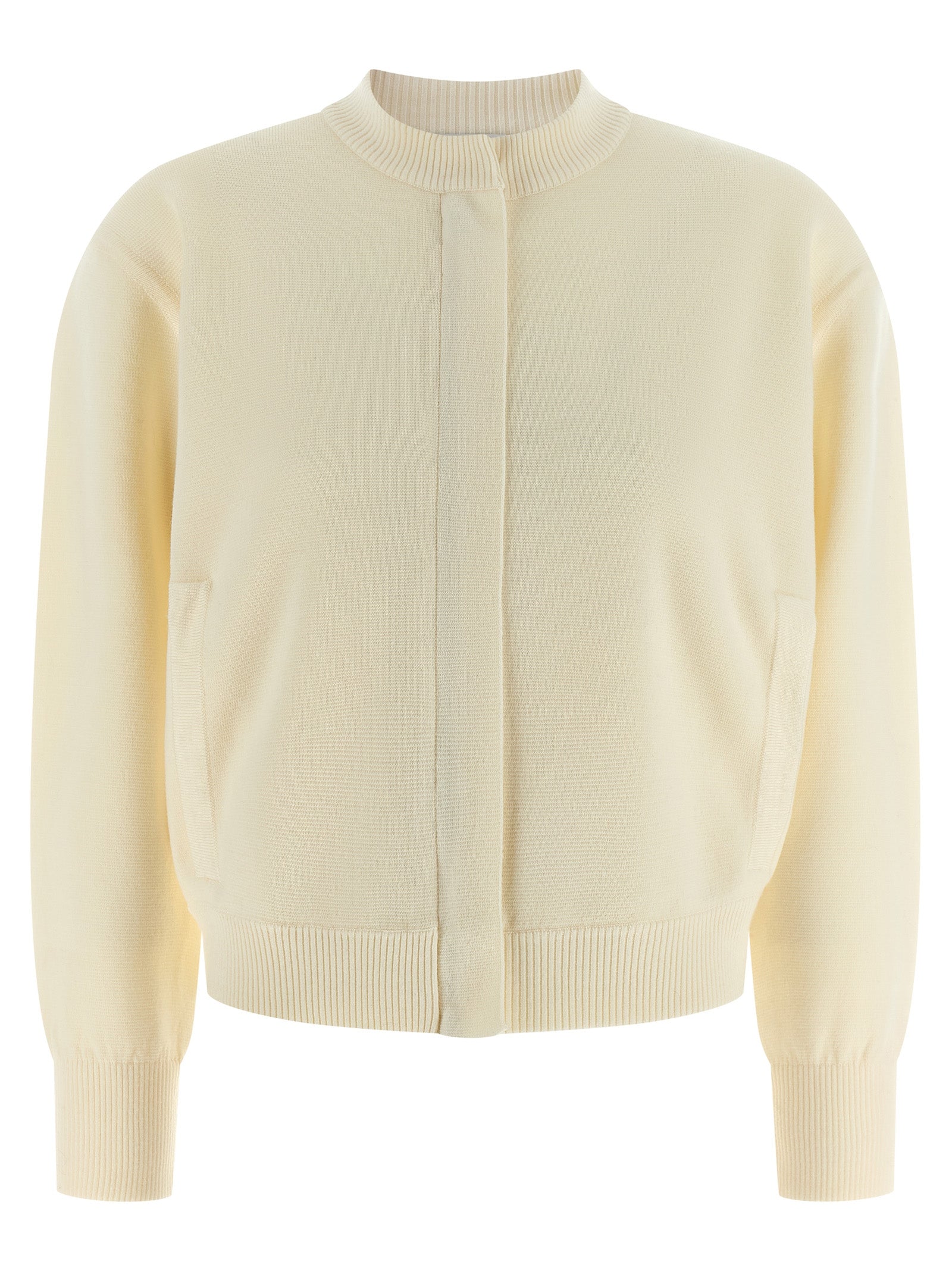 Pelago White Virgin Wool Cardigan