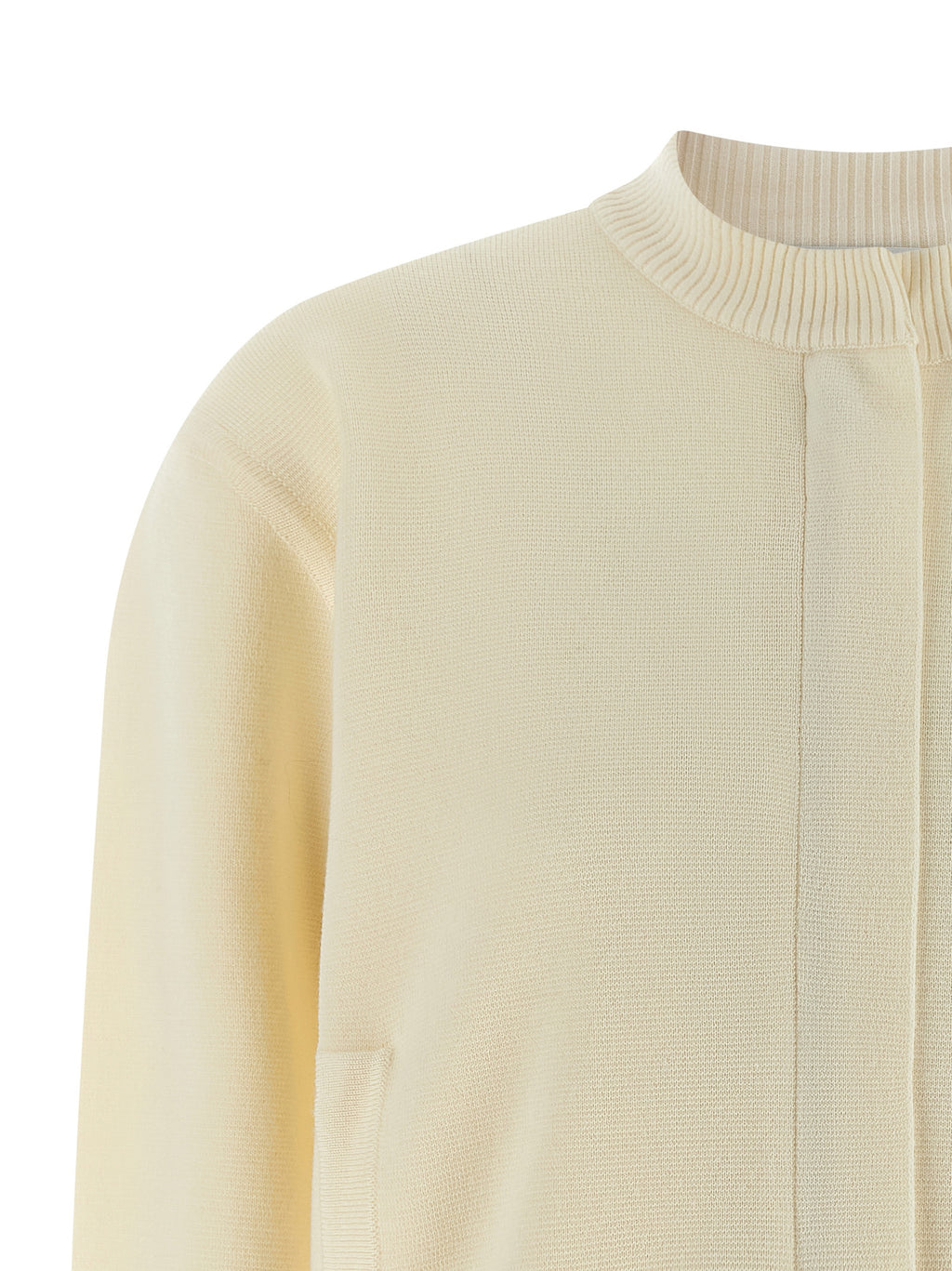 Pelago White Virgin Wool Cardigan