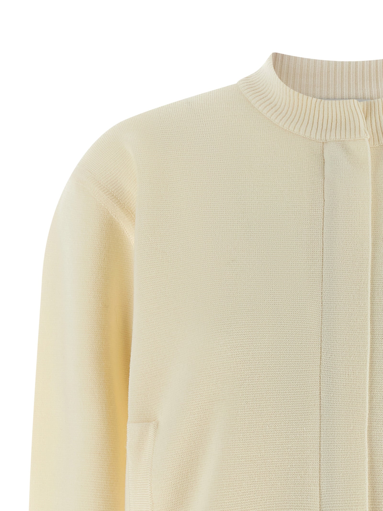 Pelago White Virgin Wool Cardigan