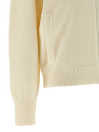 Pelago White Virgin Wool Cardigan