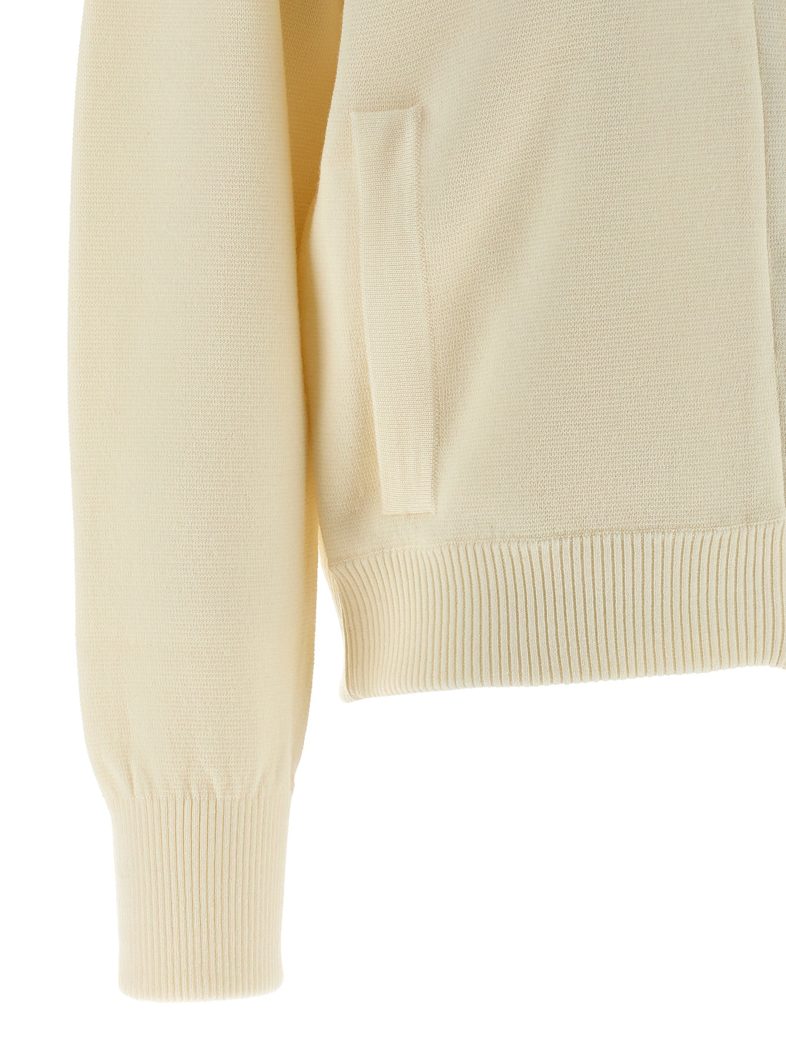 Pelago White Virgin Wool Cardigan