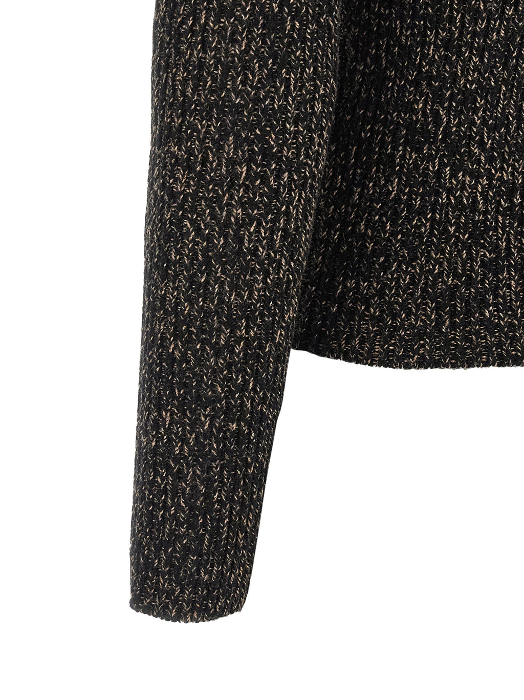 Black Wool Cashmere Azulene1234 Turtleneck Sweater