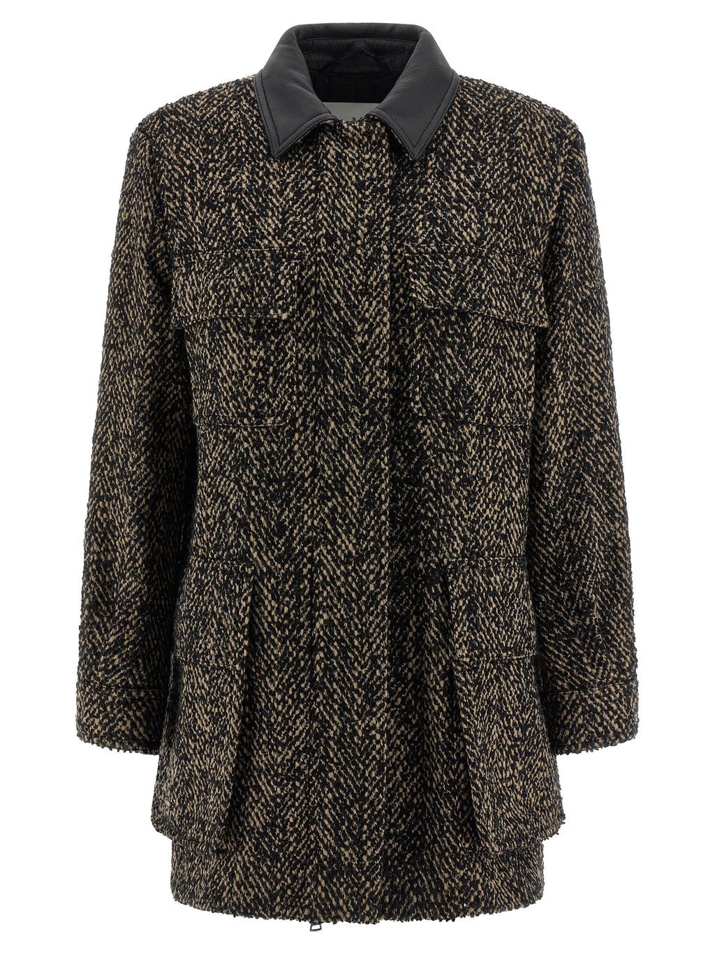 Multicolor Virgin Wool Shell Jacket