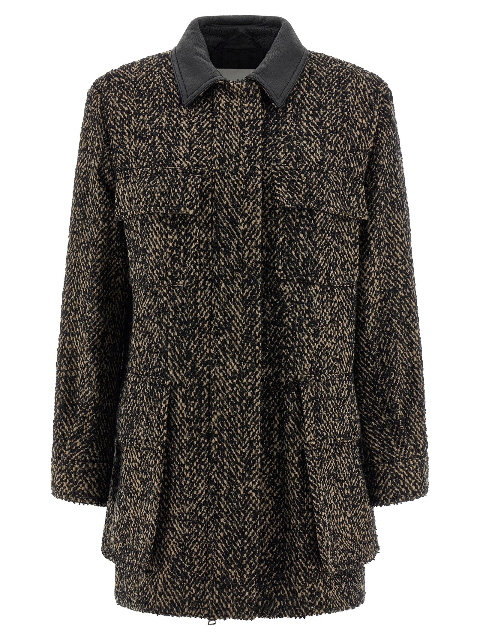 Multicolor Virgin Wool Shell Jacket