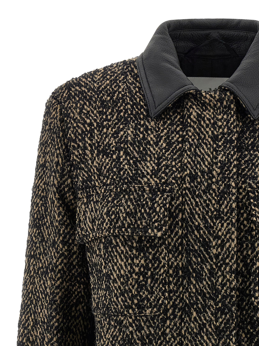 Multicolor Virgin Wool Shell Jacket