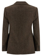 Virgin Wool Tweed Bermuda1234 Blazer