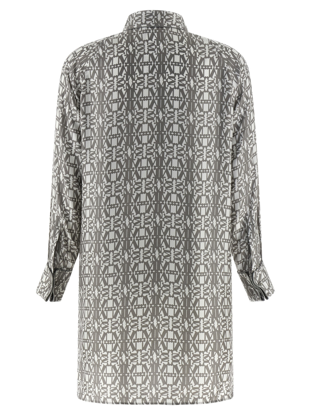 Gray Silk Grembo Mini Dress
