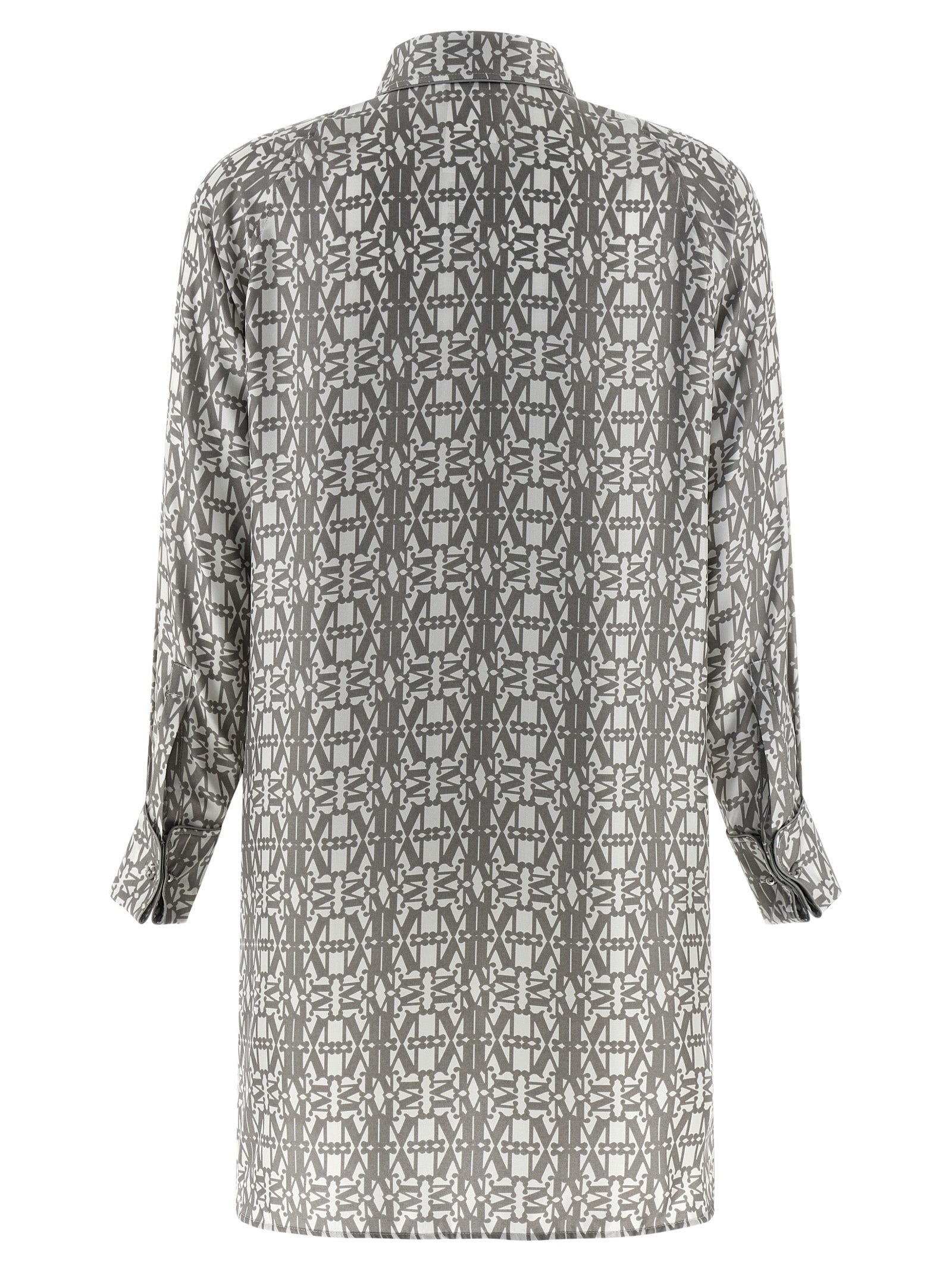 Gray Silk Grembo Mini Dress