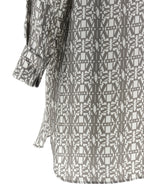 Gray Silk Grembo Mini Dress